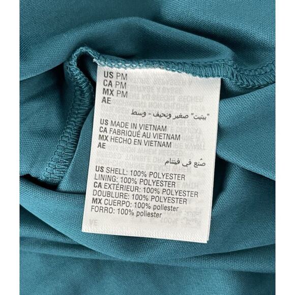 Jm Collection Teal Evergreen Necklace Top Petite Size PM NWT - Picture 6 of 7